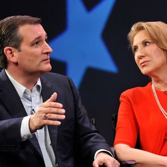Carly Fiorina Joins Ted Cruz For Campaign Rally In Orlando