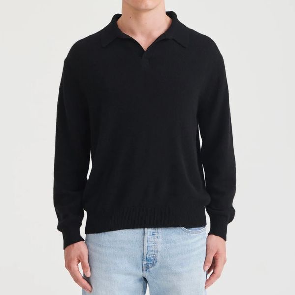 Naadam Lightweight Cashmere Relaxed Polo