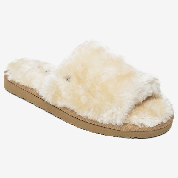 Minnetonka Faux Fur Slide Slipper (Women)