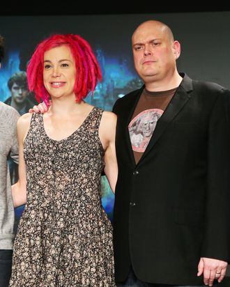 Lana Wachowski and Andy Wachowski, Jan 24, 2013 : Cloud Atlas Press Conference in Tokyo, January 24th, 2013. Directors Lana Wachowski and Andy Wachowski promote their new sci-fi movie Cloud Atlas in Tokyo, prior to its Japanese cinema release set for March 15th, 2013. (Photo by Daiju Kitamura)