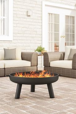 Millwood Pines Janke Outdoor Steel Wood Burning Fire Pit