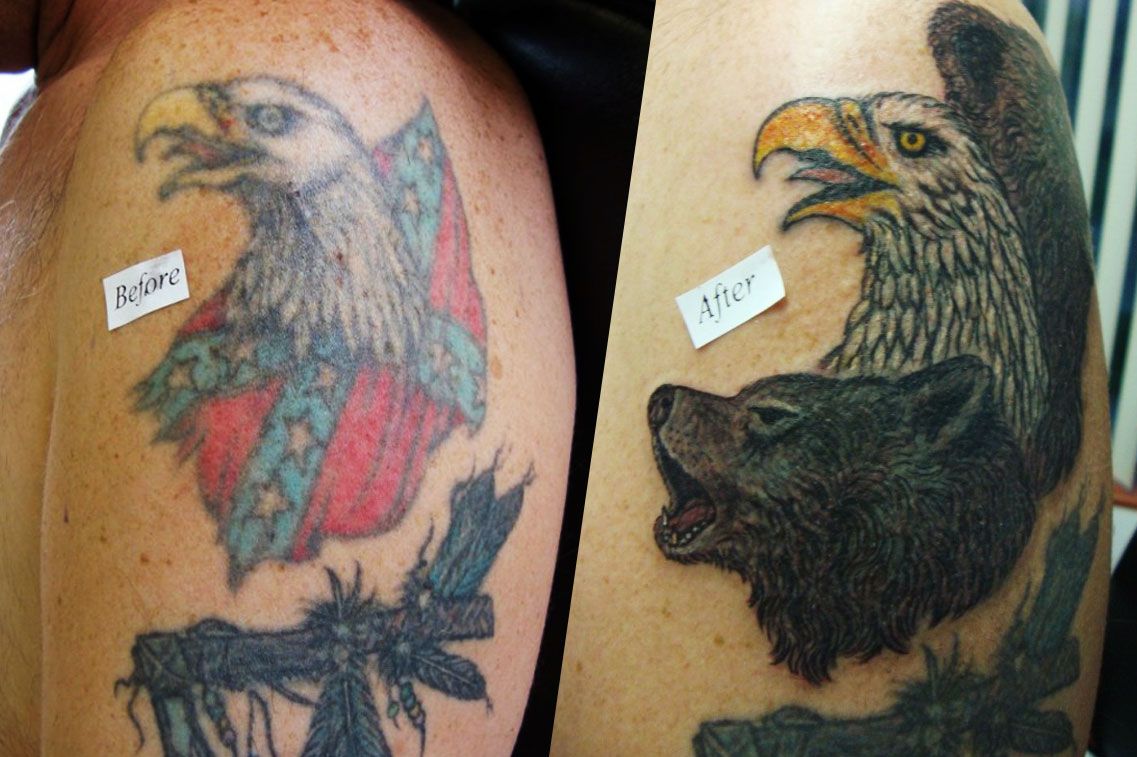 How to Cover Up Your Confederate-Flag Tattoo