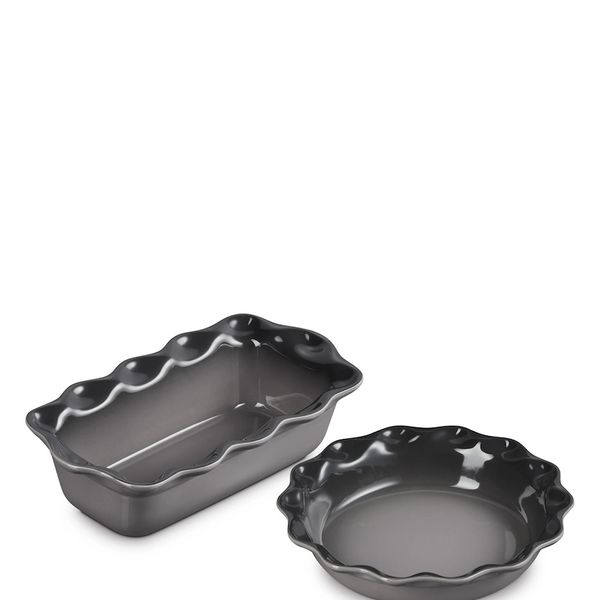 Le Creuset Two-Piece Heritage Stoneware Pie-Dish & Loaf-Pan Set