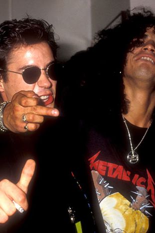 We're going to go with our gut here and say that both Robert Downey Jr. and Slash are completely sober in this so-1988 photo.