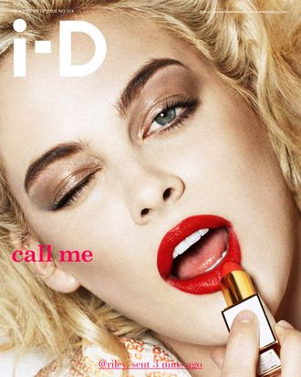 Another <em>i-D</em> cover, this one with Riley Keough.