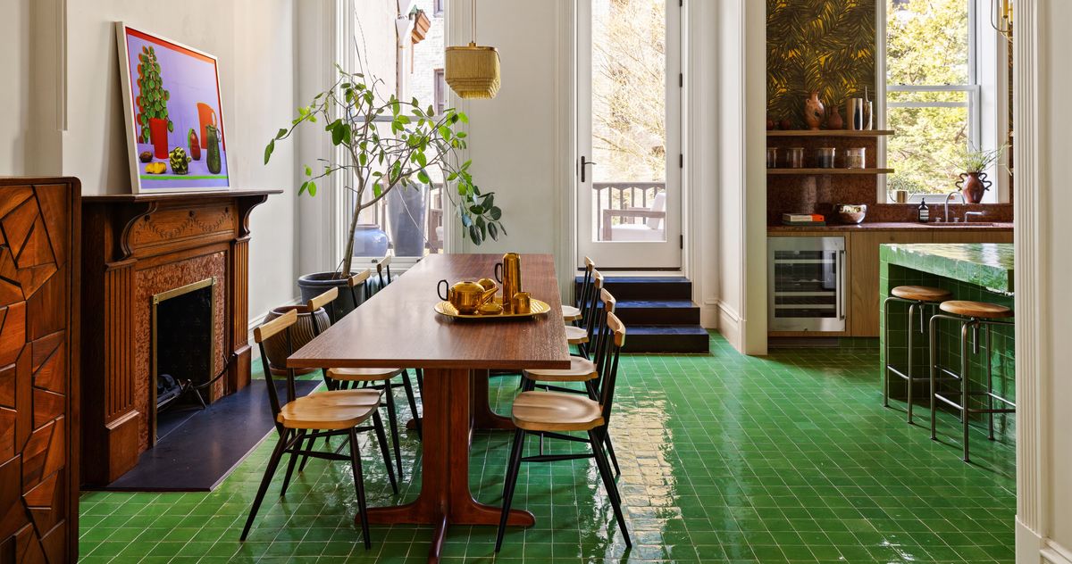 A Cobble Hill Townhouse With Tons of Green Tile