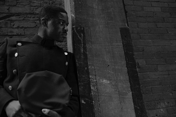 Will Reeves (Jovan Adepo) on patrol as a New York City policeman in Watchmen.