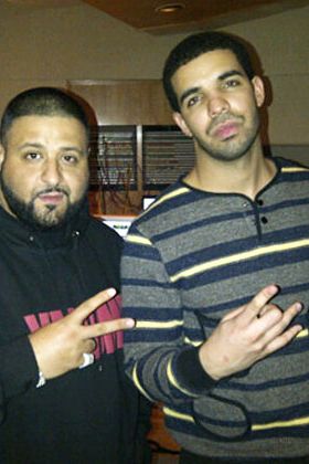 Imagine DJ Khaled's embarrassment when he turned up for a recording session in sweats and was confronted with this absolute stunner of a Henley sweater. The piping! The pockets! On a lesser wearer, the design might overwhelm, but Drake knows the secret to Unusual Sweater Success: Confidence.