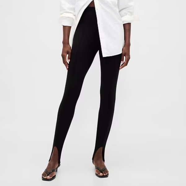 Gap High Rise Double Knit Stirrup Pants
