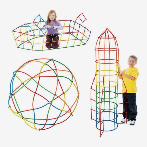 Meliya Kids 400Pcs Straw Building Construction Toy Set