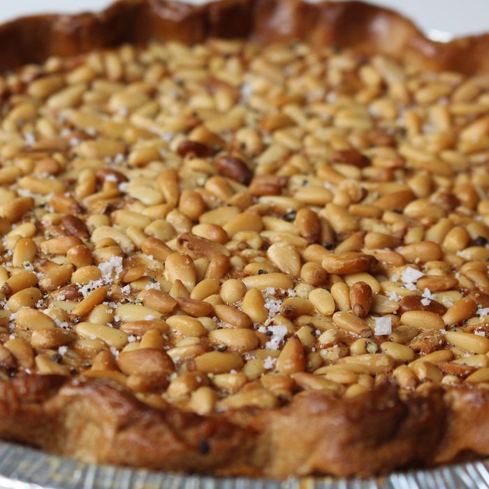 The brand-new pine-nut pie.