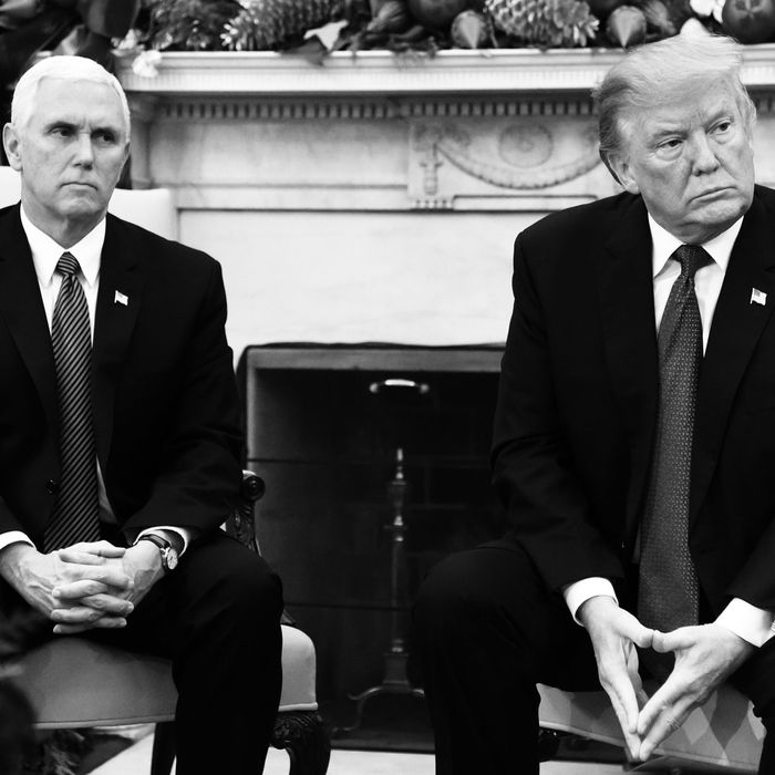 Mike Pence and Donald Trump.