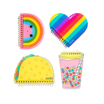 Yoobi Mini Notebooks - Taco, Heart, Rainbow & Boba