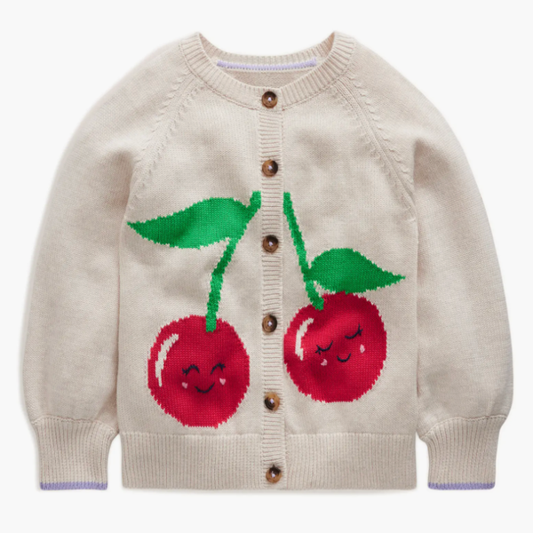 Mini Boden Kids' Fun Logo Cardigan