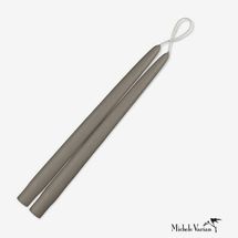 Michele Varian Tall Grey Taper Candles