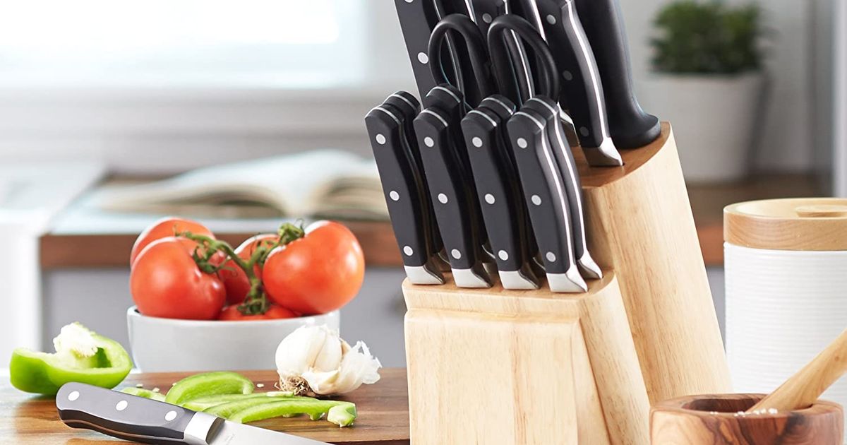 kitchen knife block set for Sale OFF 60%