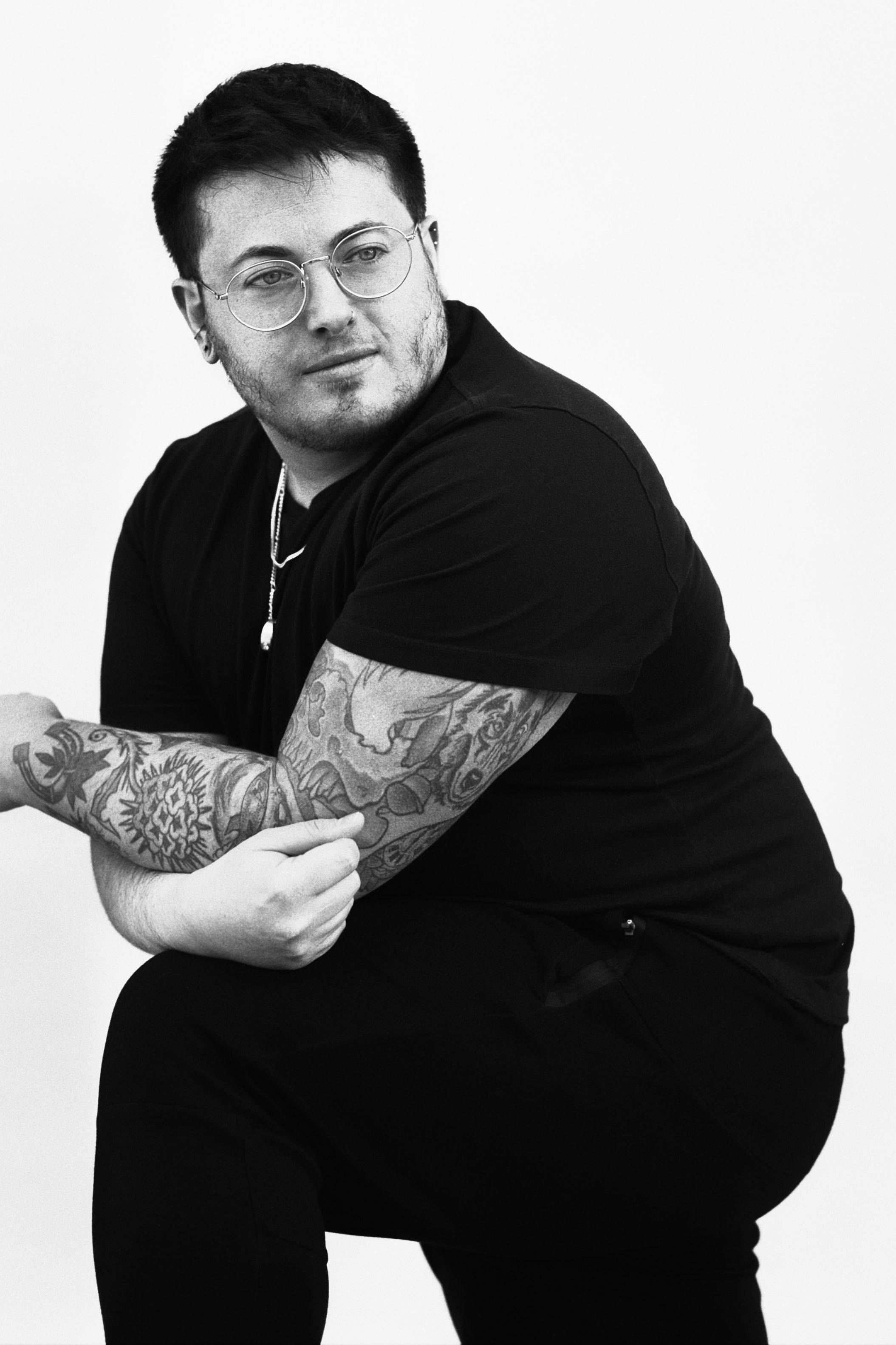 Tray Drew photographed outside Outbox Gym. January 17, 2024.
