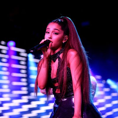 Ariana Grande performing in June 2018.