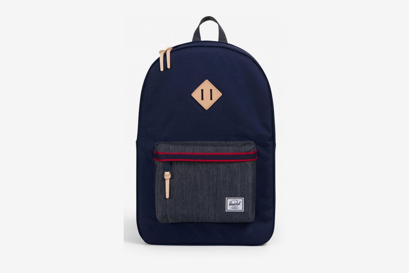 heritage offset denim backpack