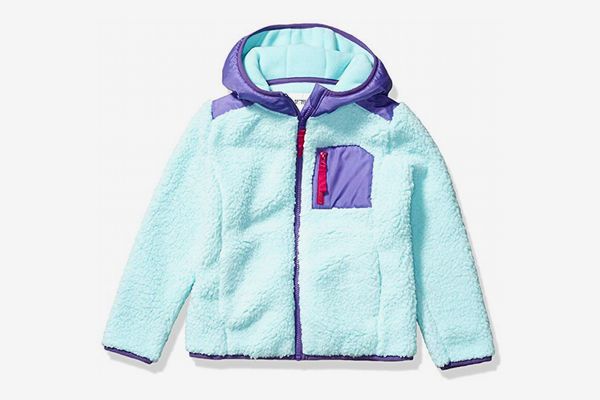 Amazon Brand - Spotted Zebra Girl's Toddler & Kids Hooded Sherpa Fleece Jacket