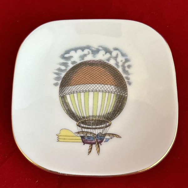 Alitalia Airlines Richard Ginori Hot Air Balloon Trinket Dish