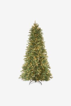 National Tree Company 7.5-Foot Tiffany Fir Feel-Real Christmas Tree with Clear Lights