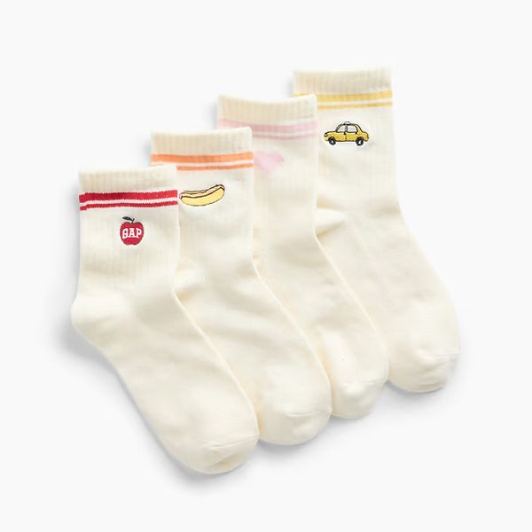 Gap Kids NYC Icon Half-Crew Socks (4-Pack)