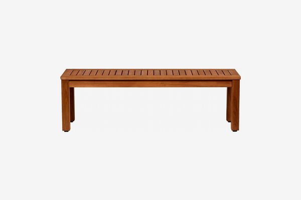 Amazonia Aster Eucalyptus Patio Bench, 52 Inches Wide