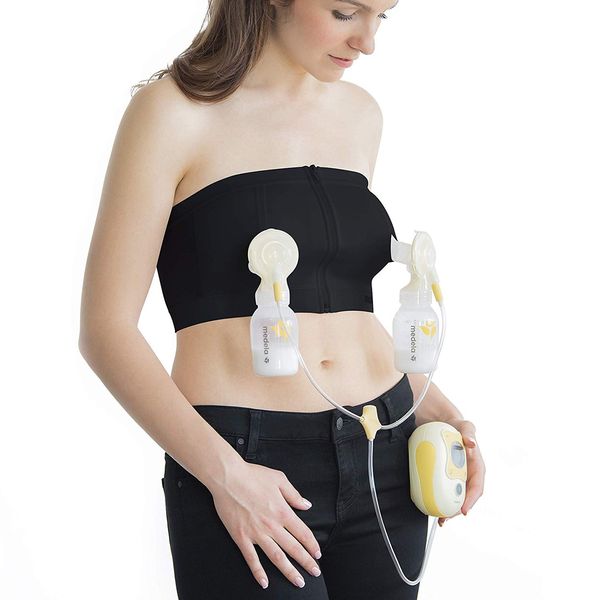 2 Nursing Bras 3Pack Set Breastfeeding Bras with One-Step Clip X-Large Fit Most Breast Pumps Adjustable Breastfeeding Bra for Pumping Hands Free Breast Pump Bra Lupantte 1 Puming Bra 