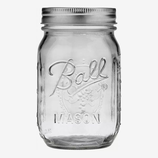 Ball Pint Clear Regular Mouth Glass Jars, 12-Pack