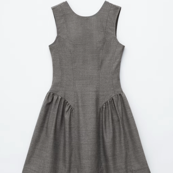 & Other Stories Flared Wool Mini Dress