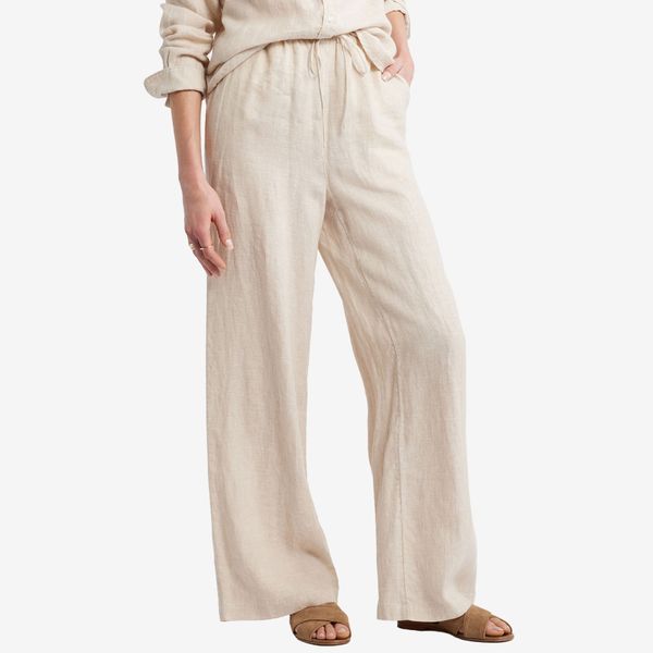Caslon Easy Wide Leg Linen Pants