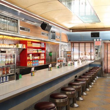 The railcar-style diner first opened in 1952.