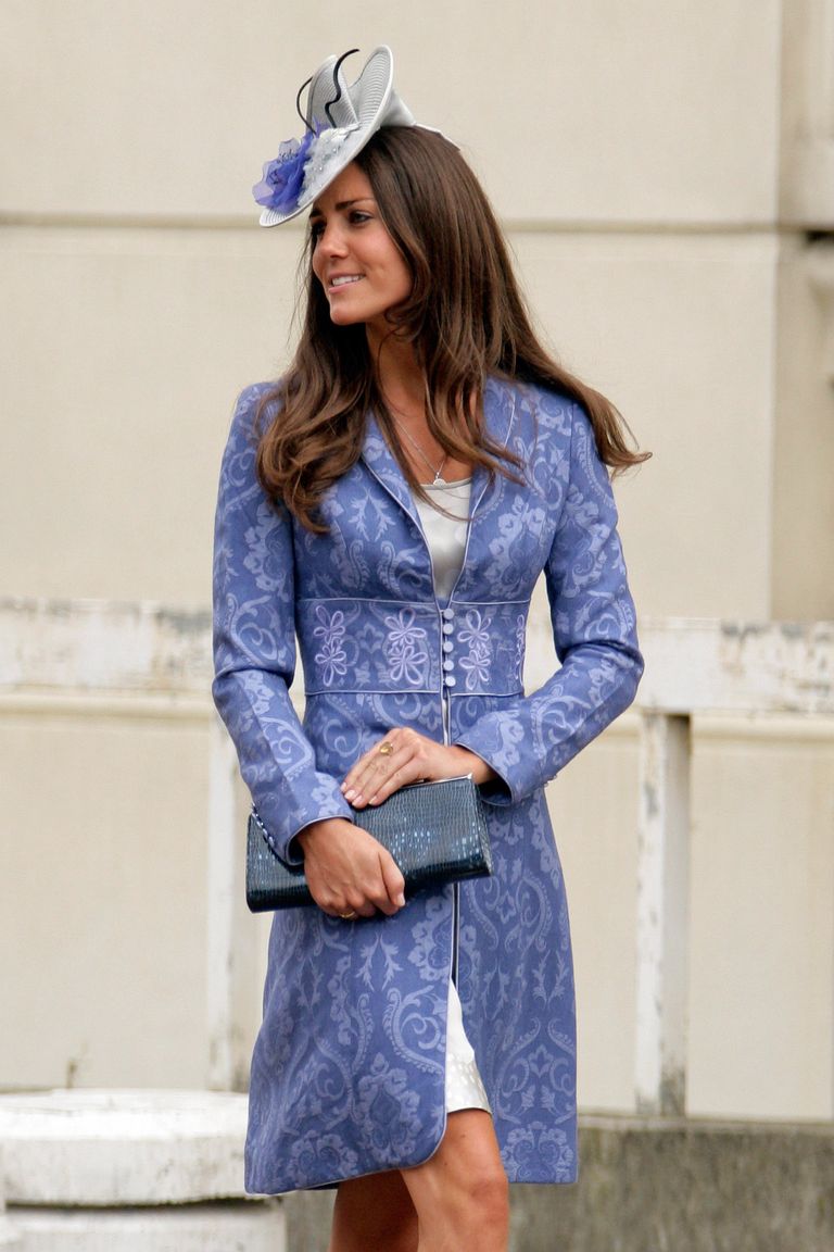 LONDON, UNITED KINGDOM - AUGUST 14: (EMBARGOED FOR PUBLICATION IN UK NEWSPAPERS UNTIL 48 HOURS AFTER CREATE DATE AND TIME) Kate Middleton attends the wedding of Nicholas van Cutsem and Alice Hadden-Paton at The Guards Chapel, Wellington Barracks on August 14, 2009 in London, England. (Photo by Indigo/Getty Images)