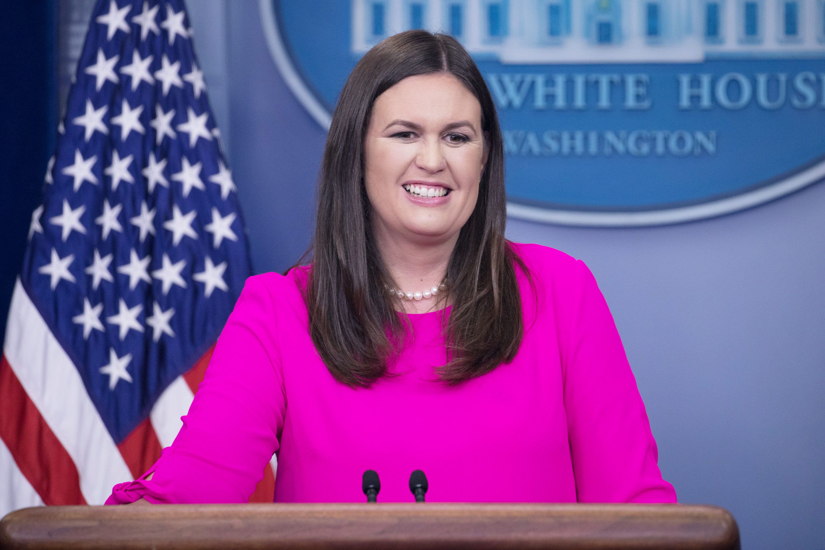 Sarah Huckabee Sanders.