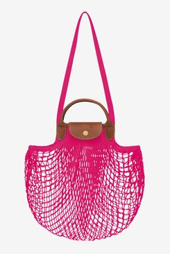 Longchamp Le Pliage Filet Knit Shoulder Bag