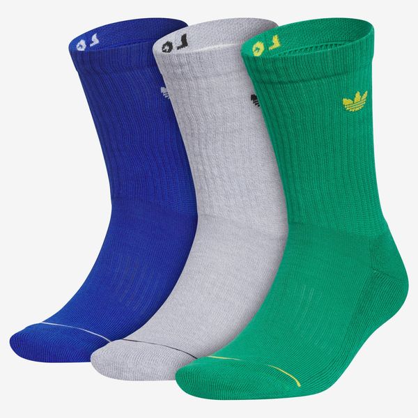Adidas Gender Inclusive Originals Trefoil 3-Pack Rib Crew Socks