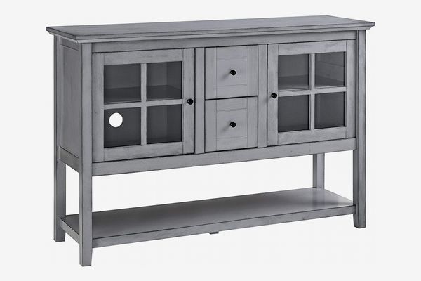 WE Furniture Wood Console Table Buffet TV Stand