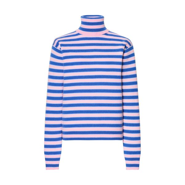 Uniqlo Cashmere Striped Turtleneck Sweater (Marni)