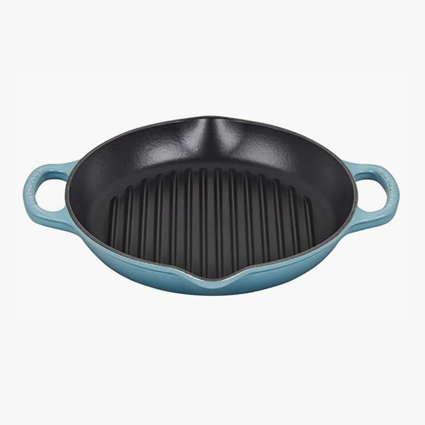 Le Creuset Enameled Cast Iron Signature Deep Round Grill, 9.75