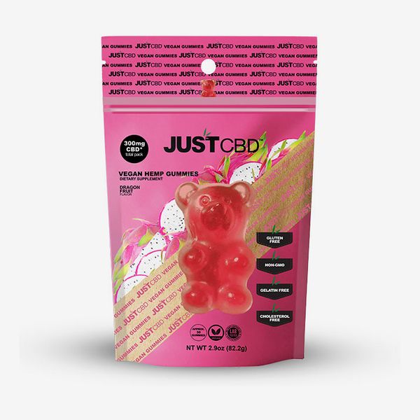 JustCBD Vegan CBD Gummies, Dragon Fruit, 10 mg 