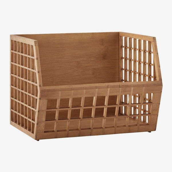 The Container Store Shoji Stacking Bin Kocha Brown
