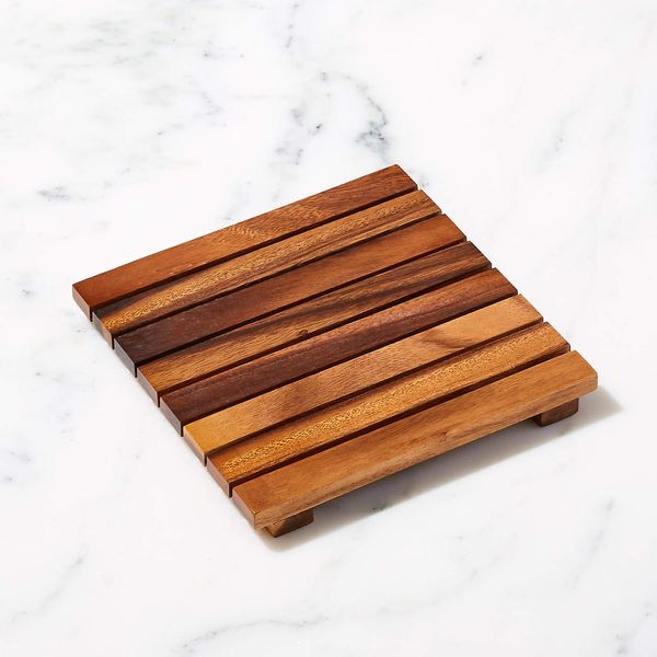 Crate and Barrel Acacia Trivet