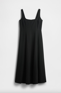 Gap Linen-Blend Square-Neck Maxi Dress