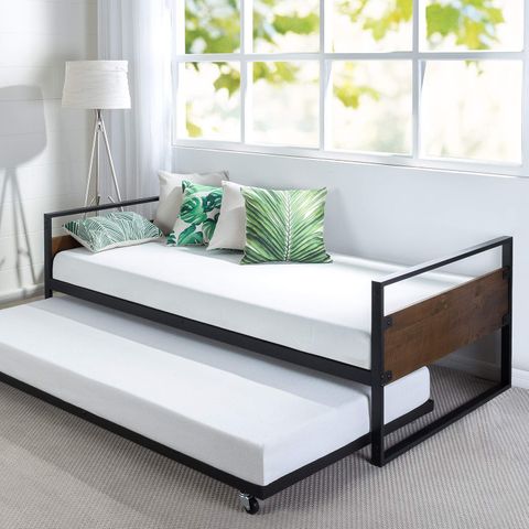 Zinus Ironline Twin Daybed and Trundle Frame Set