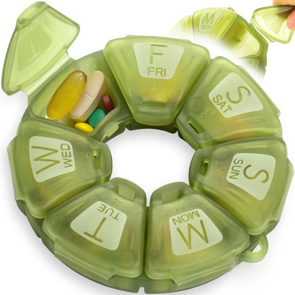 Round Weekly Pill Organizer