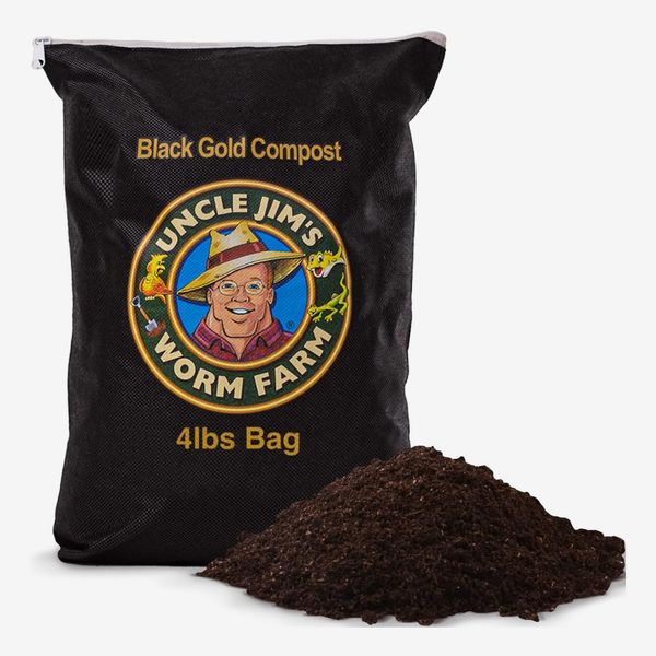 Uncle Jim's Worm Farm Black Gold Worm Castings Compost Fertilizer for Garden Soil