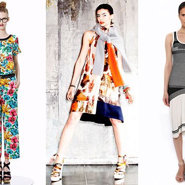From left: new resort looks from Marc by Marc Jacobs, Chris Benz, and Ohne Titel.