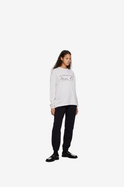 Martine Rose White Oversize Sweater