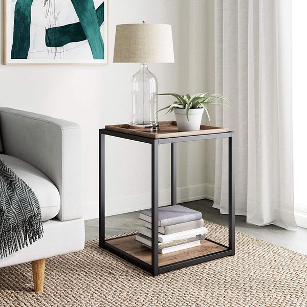 Nathan James Nash Modern Industrial Accent End or Side Table